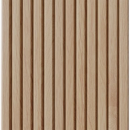 Designs Of Distinction 1" Tall Bevel Slat Tambour - Red Oak (12"W x 48"L) 011248204AK1